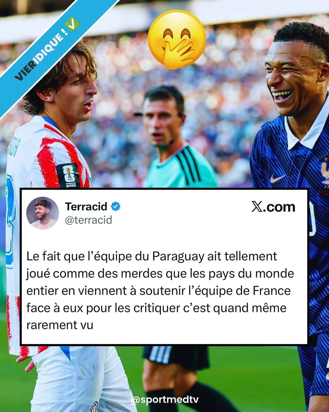 LE MONDE ENTIER CONTRE LE PARAGUAY 😂👋🇵🇾
… Et c’est MÉRITÉ ! 😏
📸 Photo...
