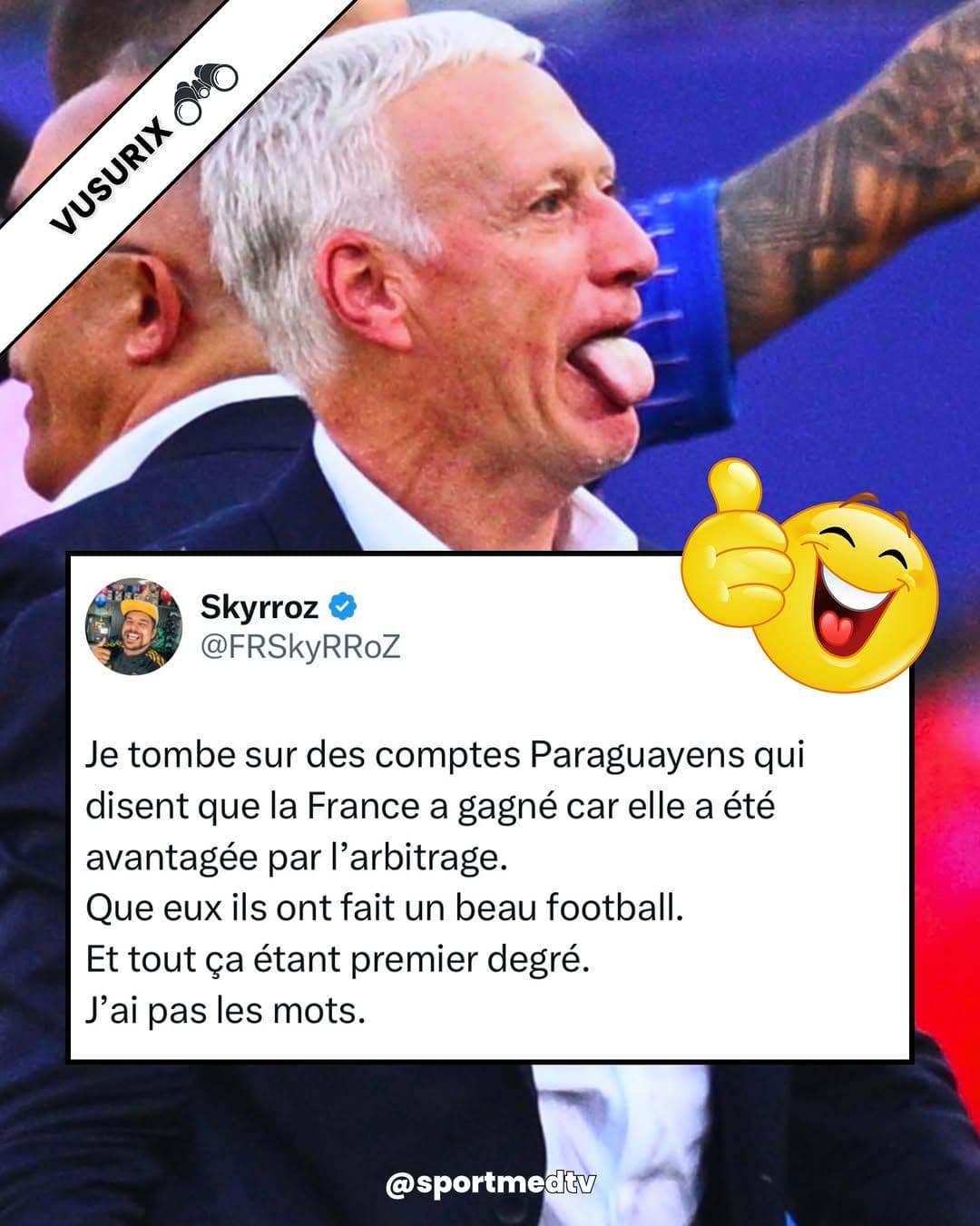 LE PARAGUAY A JOUÉ UN "BEAU FOOTBALL" TIAAAA COOOOOMPRIS 😂😂😂😂
… Sacrés...